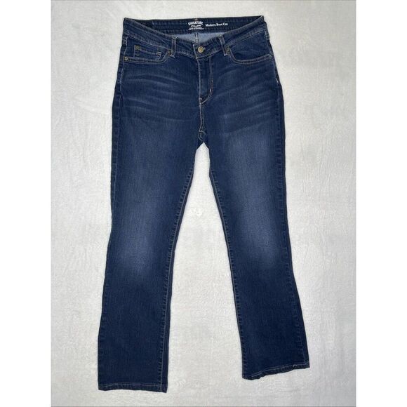 Levis Signature Jeans Women’s 12M W31 L32 Modern Boot Cut Stretch Denim Bootcut - Picture 1 of 7